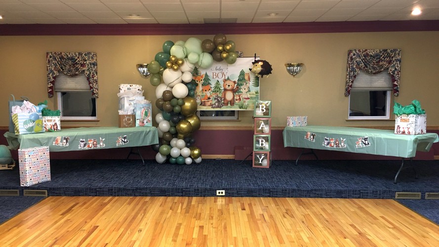 Baby shower - front tables