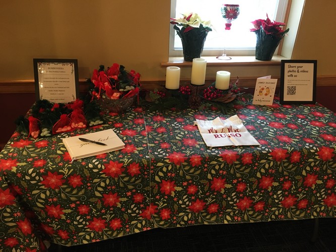 Wedding reception - gift table